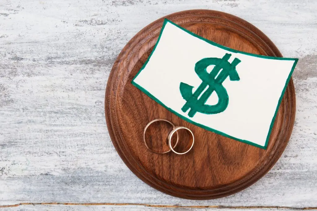 Wedding expenses concept.
