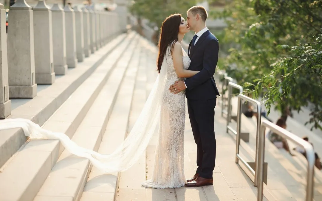 Wedding in a city