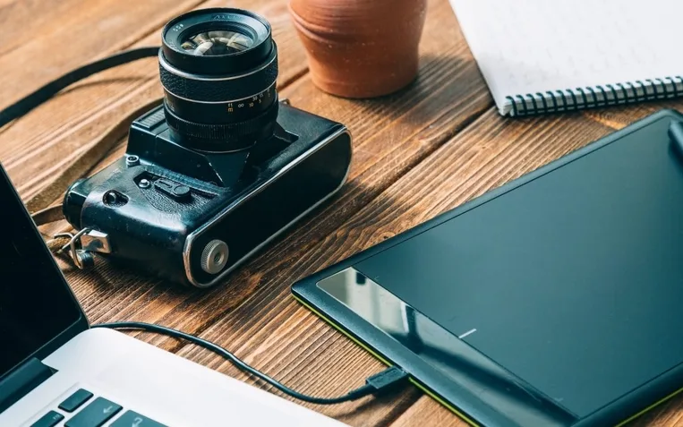 Work space for photographer